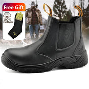 Waterproof Leather with Steel Toe Boots - Blue Force Sports
