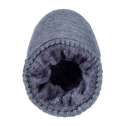 Knitted Warm Hat with Visor - Blue Force Sports