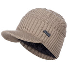 Knitted Warm Hat with Visor - Blue Force Sports