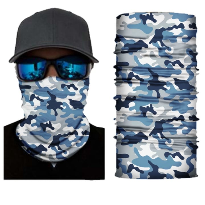 Seamless Unisex Bicycle Bandana - Blue Force Sports