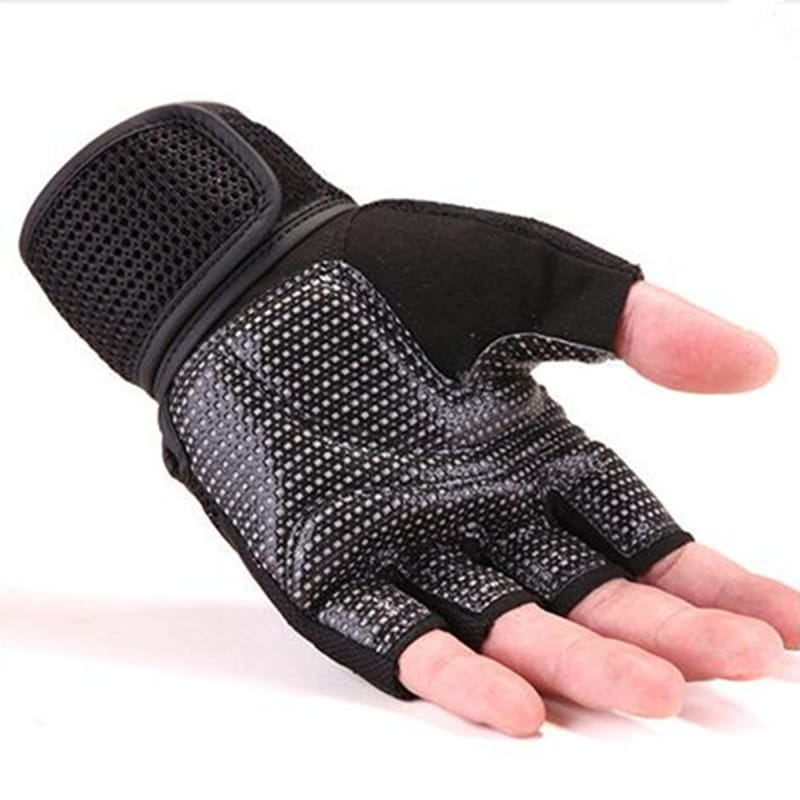 High Quality Professional Wear-Resistant Leather Weightlifting Gloves - Blue Force Sports