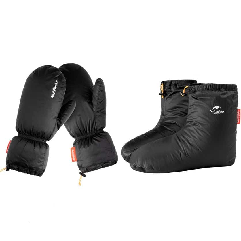 Camping Sleeping Socks and Gloves - Goose Down - Blue Force Sports