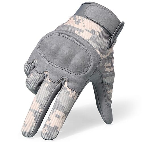 Camouflage Motorcycle Gloves for Men - Blue Force Sports