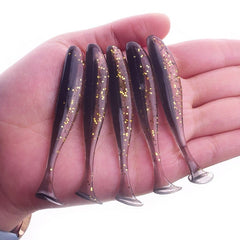 Double Color T-Tail Worm Fishing Lures Set - Blue Force Sports