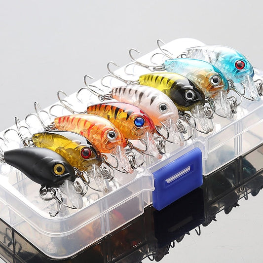Colorful Minnow Fishing Lures Set - Blue Force Sports