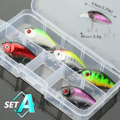 Colorful Minnow Fishing Lures Set
