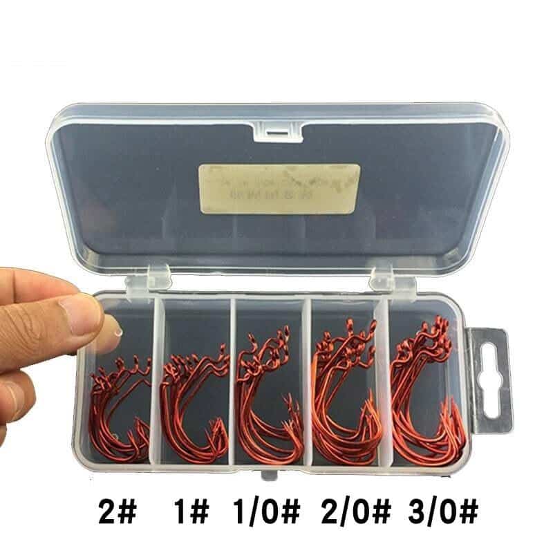 Assorted Fishing Hooks Set with Box