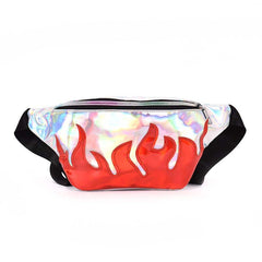 Glittering Fire Style Unisex Waist Bag - Blue Force Sports