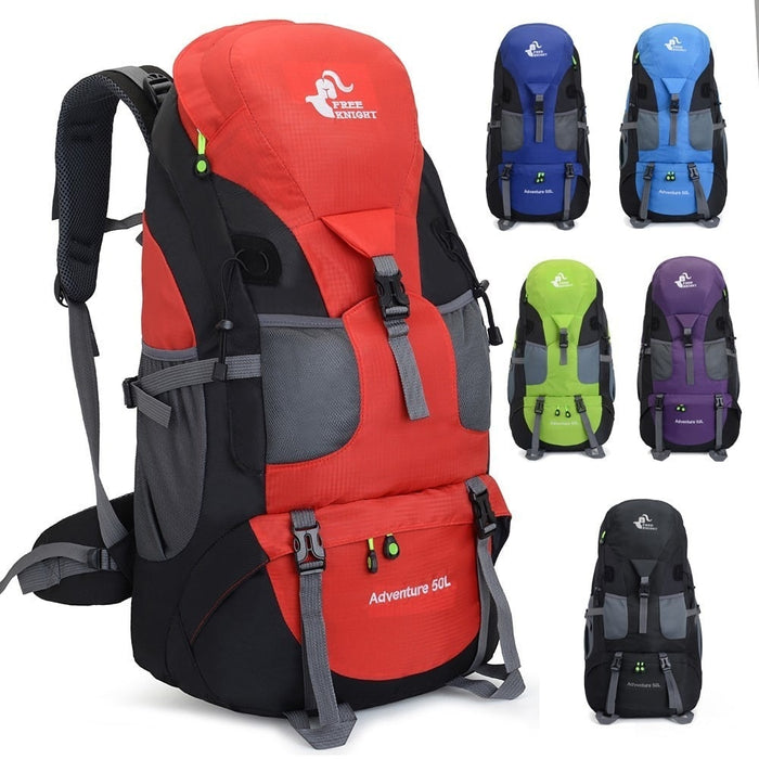 50L Waterproof Camping Backpack - Blue Force Sports