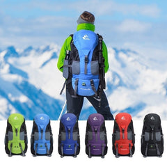 50L Waterproof Camping Backpack - Blue Force Sports