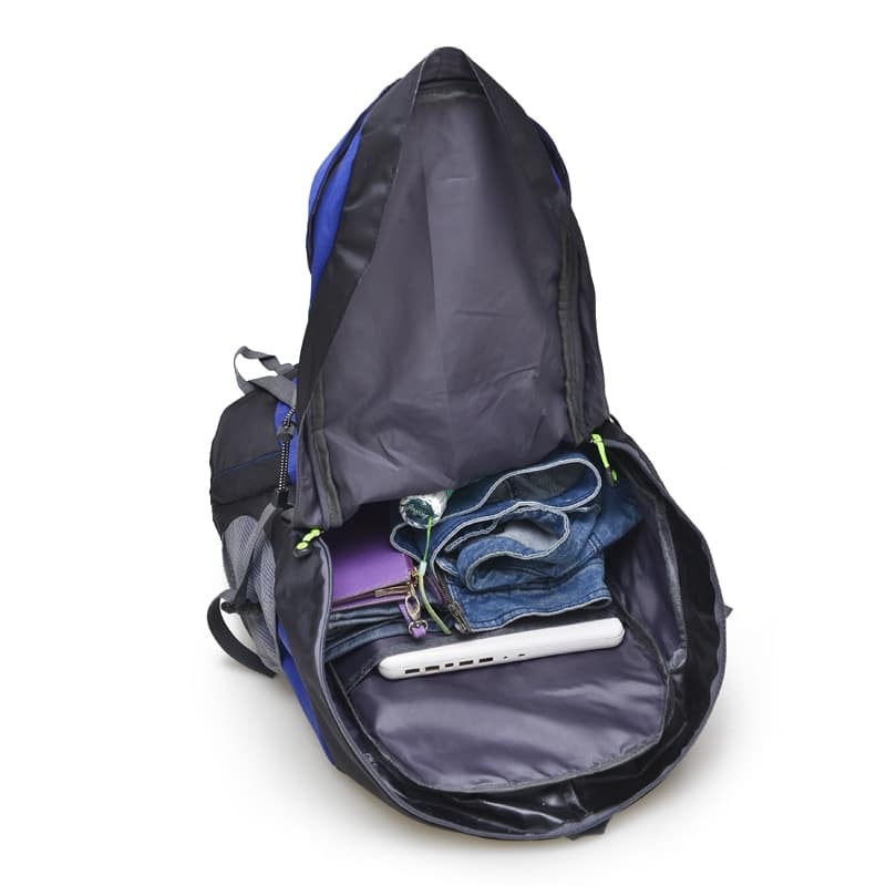 50L Waterproof Camping Backpack - Blue Force Sports