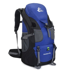 50L Waterproof Camping Backpack - Blue Force Sports