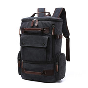 Men's Rectangular Shaped Canvas Backpack - Blue Force Sports