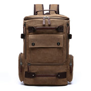 Men's Rectangular Shaped Canvas Backpack - Blue Force Sports