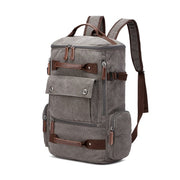 Men's Rectangular Shaped Canvas Backpack - Blue Force Sports