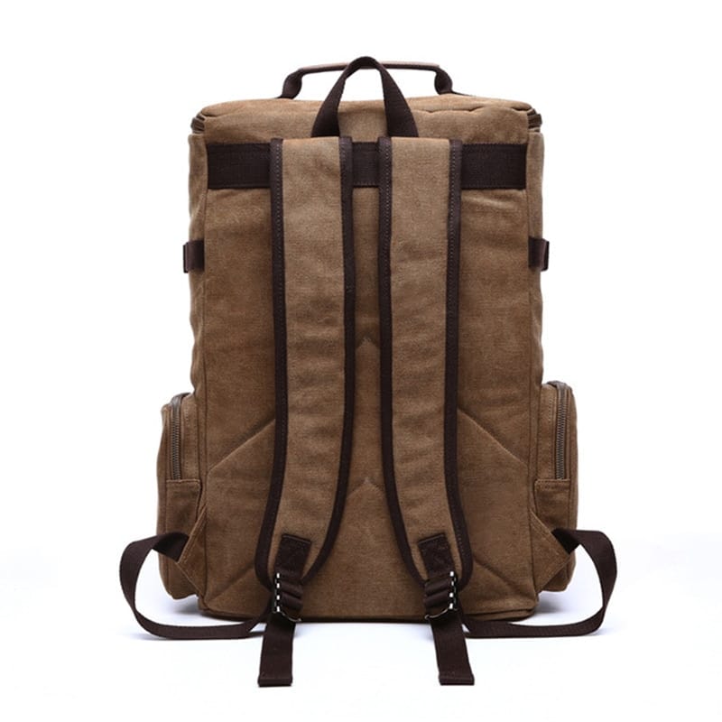 Men's Rectangular Shaped Canvas Backpack - Blue Force Sports