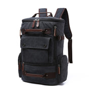 Men's Rectangular Shaped Canvas Backpack - Blue Force Sports