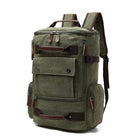 Men's Rectangular Shaped Canvas Backpack - Blue Force Sports