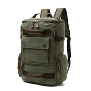Men's Rectangular Shaped Canvas Backpack - Blue Force Sports