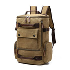 Men's Rectangular Shaped Canvas Backpack - Blue Force Sports