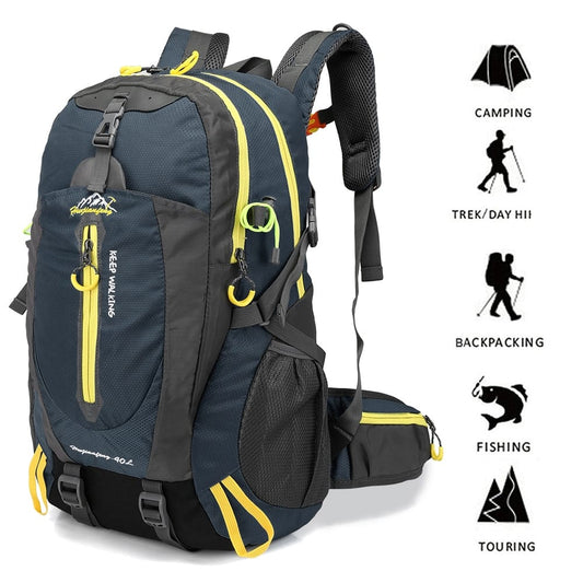 40L Outdoor Camping Backpack - Blue Force Sports