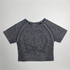 Polyester / Nylon Women's Crop Top - Blue Force Sports