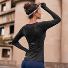 Women's Mesh Back Sports Long Sleeve - Blue Force Sports