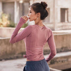 Women's Mesh Back Sports Long Sleeve - Blue Force Sports