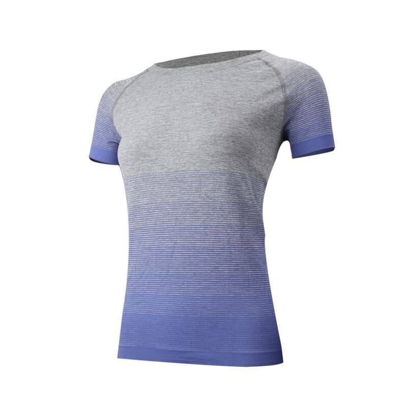 Women's Gradient Style Sports T-Shirt - Blue Force Sports