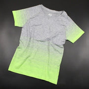 Women's Gradient Style Sports T-Shirt - Blue Force Sports