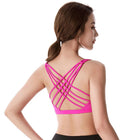 Women's Push Up Sports Bra with Open Back - Blue Force Sports