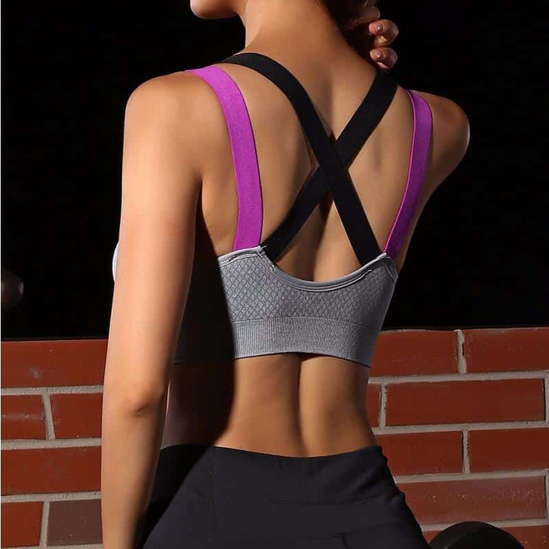 Women's Breathable Cotton Sports Bra - Blue Force Sports