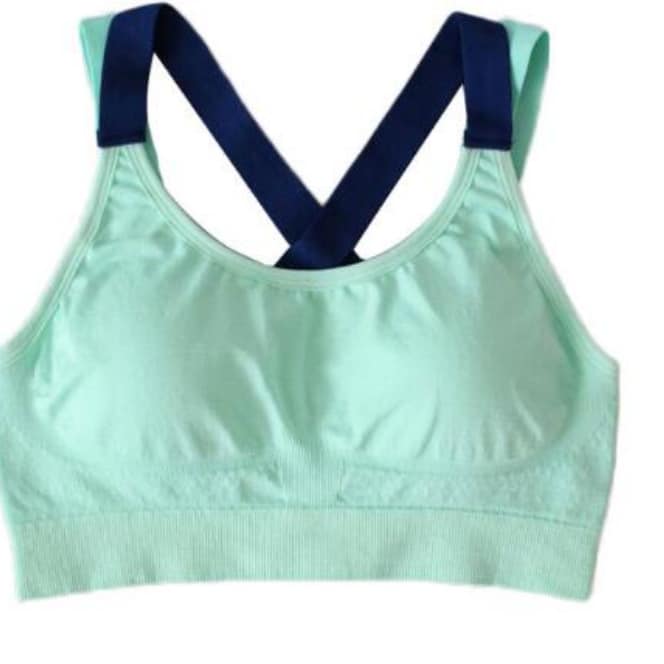 Women's Breathable Cotton Sports Bra - Blue Force Sports