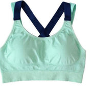 Women's Breathable Cotton Sports Bra - Blue Force Sports