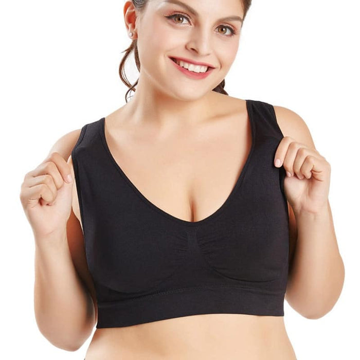 Breathable Plus Size Sports Bra - Blue Force Sports