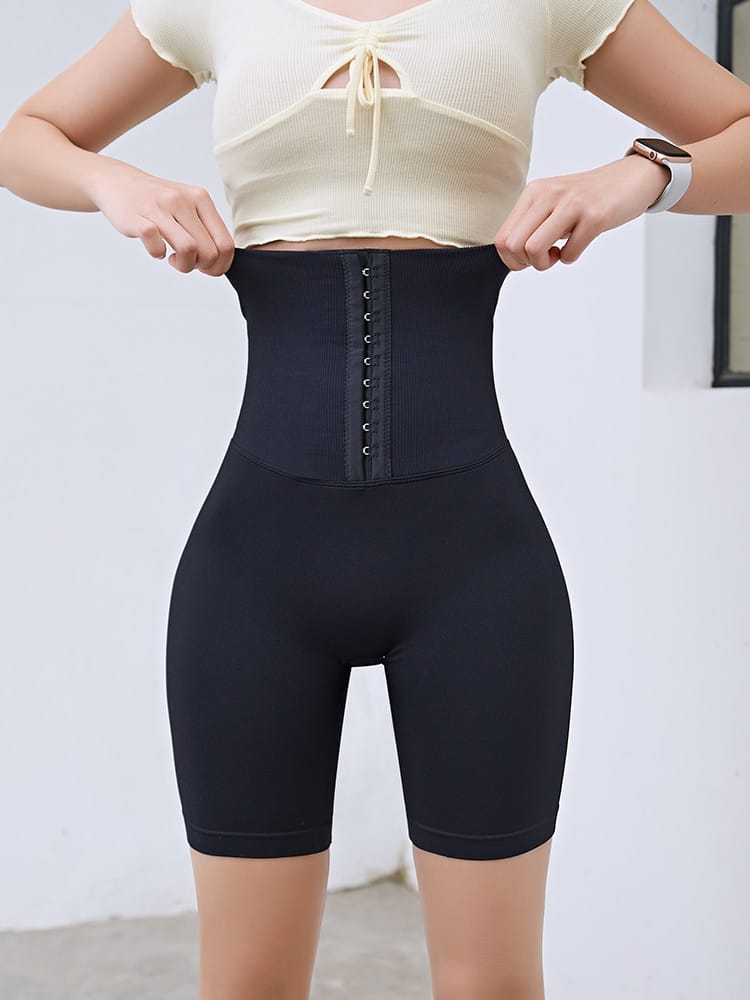 Fitness Women's Corset High Waisted Workout Leggings - Blue Force Sports