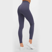 Women's Solid Color Yoga Leggings - Blue Force Sports