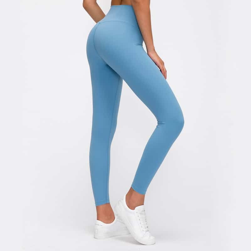Women's Solid Color Yoga Leggings - Blue Force Sports