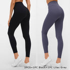 Women's Solid Color Yoga Leggings - Blue Force Sports