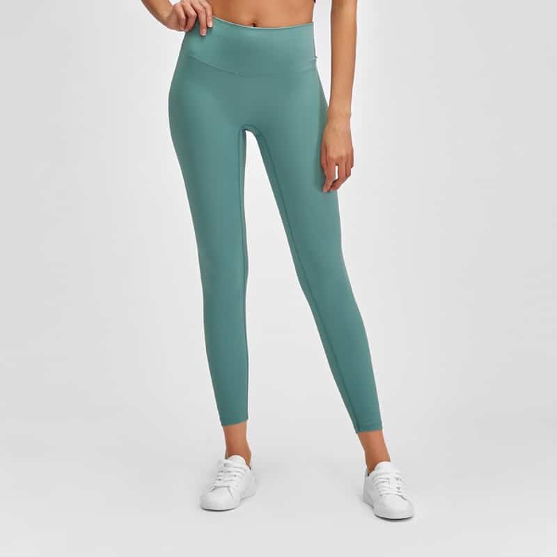 Women's Solid Color Yoga Leggings - Blue Force Sports