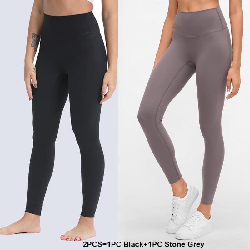 Women's Solid Color Yoga Leggings - Blue Force Sports