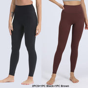 Women's Solid Color Yoga Leggings - Blue Force Sports