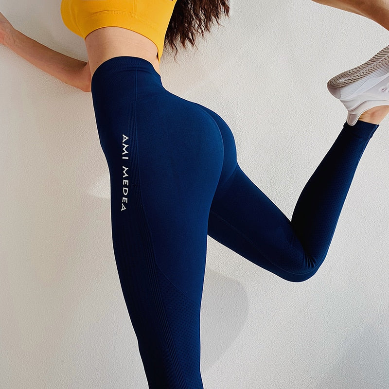 Women's Seamless Sports Pants - Blue Force Sports