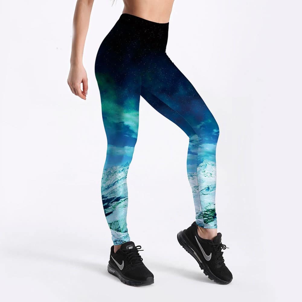 Women's Multitype Elastic Fitness Leggings - Blue Force Sports