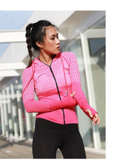 Hooded Women's Jackets with Long Sleeves - Blue Force Sports