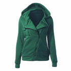 Women's Long Sleeve Sport Hoodie with Zipper - Blue Force Sports