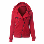 Women's Long Sleeve Sport Hoodie with Zipper - Blue Force Sports