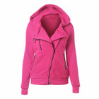 Women's Long Sleeve Sport Hoodie with Zipper - Blue Force Sports