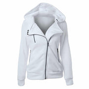Women's Long Sleeve Sport Hoodie with Zipper - Blue Force Sports