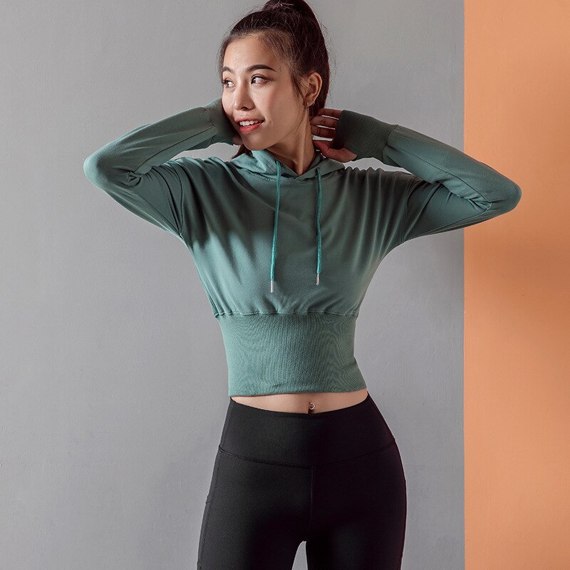 Women's Tummy Control Sports Hoodie - Blue Force Sports